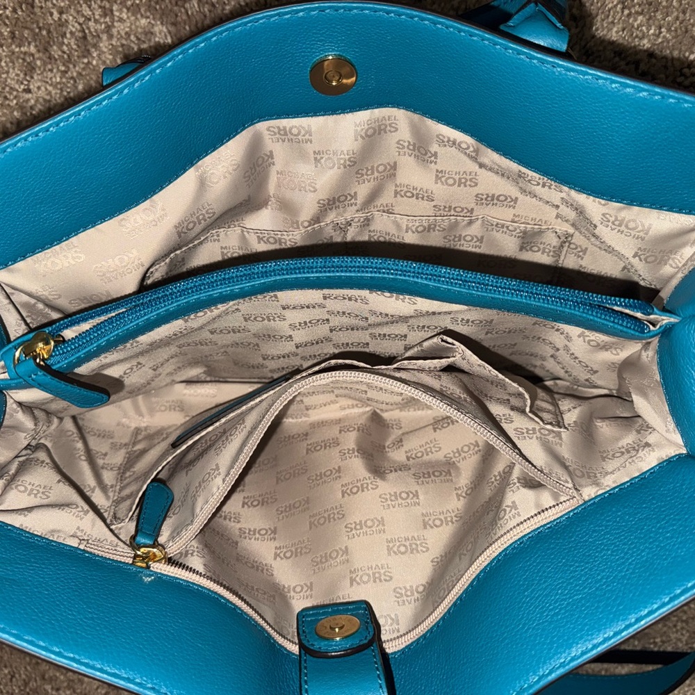 Michael Kors Hamilton tote bag - teal color - Picture 5 of 5
